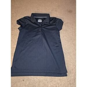 EUC Girls Cat And Jack Navy Polo Girls Shirt Small Size 6-7 Uniform